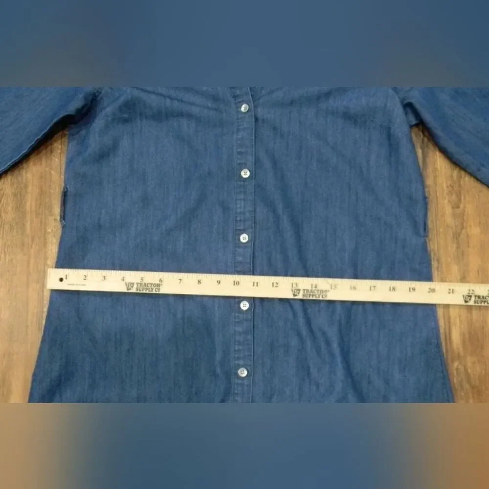 Womens Long Sleeve Denim Dress
